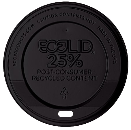 Eco-Products EcoLid Hot Cup Lids, 10-20 Oz, 25%