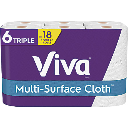 Viva Choose-A-Sheet Paper Towels, White, 165 Sheets Per Roll, Pack Of 6 Rolls