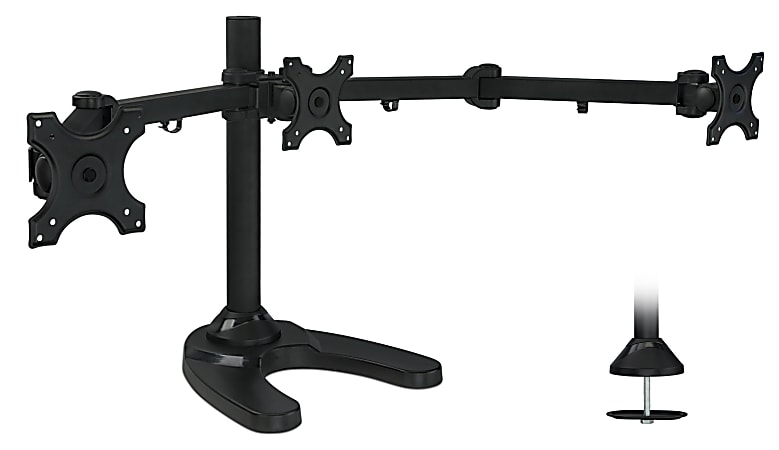 Mount It MI 789 Triple Monitor Stand For 13 24 Monitors 29 H x 54