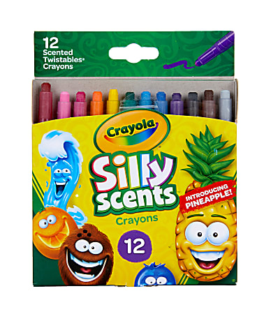 Crayola Silly Scents Smashups Twistable Crayons Assorted Colors Box Of 24  Crayons - Office Depot
