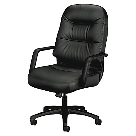 HON Pillow-Soft 2091SR Leather High-Back Executive Office Chair