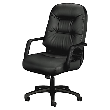 HON Pillow Soft Ergonomic Bonded Leather Executive Chair With