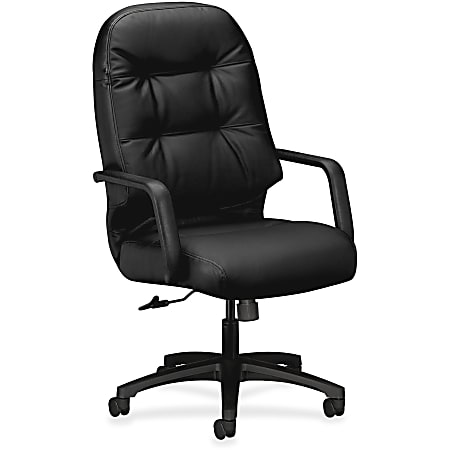 Realspace Hurston Bonded Leather High Back Executive Chair Black BIFMA  Compliant - Office Depot