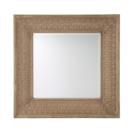 SEI Dyerlane Decorative Wall Mirror, 36-1/4” x 36”, Weathered Gray
