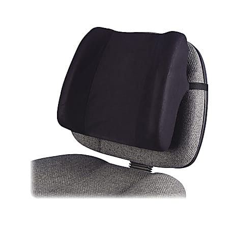 Mind Reader Harmony Collection Ergonomic Seat Cushion, 3H x 17-1/2W x  18D, Black