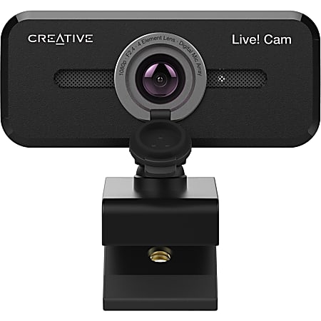 Creative Live Cam Sync 1080p V2 Webcam 2 Megapixel 30 fps Black USB 2.0 1  Packs 1920 x 1080 Video CMOS Sensor Microphone Computer Notebook Monitor -  Office Depot
