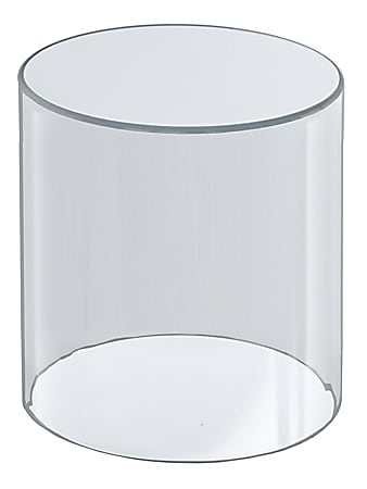 Azar Displays Acrylic Cylinder Riser Container, Medium Size, 10" x 8", Clear