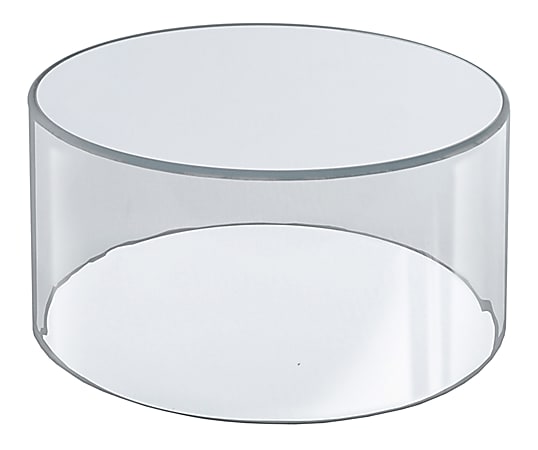 Azar Displays Deluxe 6" Display Cylinder, Small Size, 10"W x 6"H, Clear