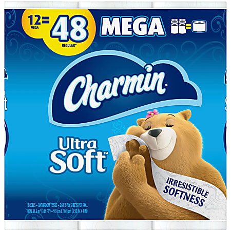 Save on Charmin Ultra Strong Super Mega Roll 2-Ply Toilet Paper Order  Online Delivery