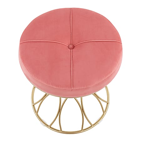 Pink gold stool cheap