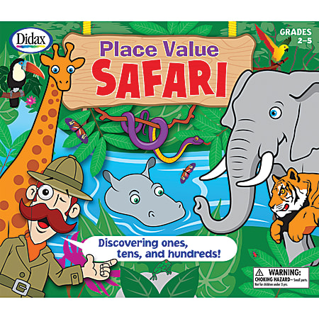 Didax Place Value Safari Game, Grades 2 To 5