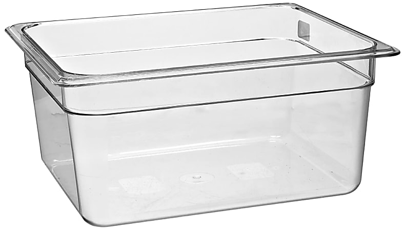 Cambro Camwear Polycarbonate 1/2 Size Food Pans, Clear,