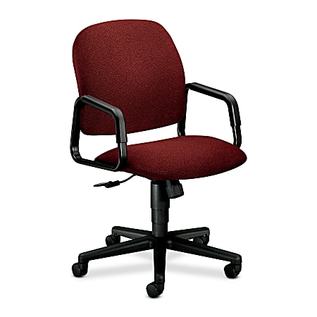 HON® Solutions Seating Executive High-Back Chair, 39 3/4"H x 26"W x 27"D, Burgundy/Black