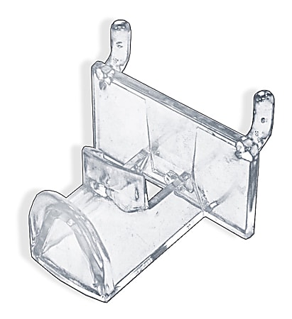 Azar Displays Plastic Eyeglass Holders For Pegboards, 2-1/4"H x 2-1/4"W x 1-3/4"D, Clear, Pack Of 25 Eyeglass Holders