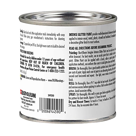 Rust Oleum Imagine Craft and Hobby Glitter Paint 8 Oz Rose Gold Pack Of ...