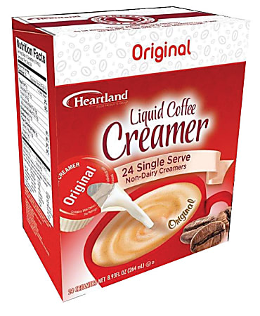 Heartland Creamers, 0.37 Oz, Original, Box Of 24 Creamers