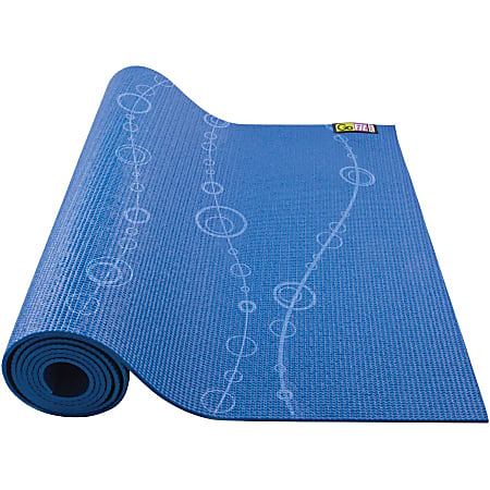 GoFit Designer Yoga Mat Bubbles Yoga Exercise Stretching 68 Length