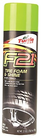 Turtle Wax® F21™ Tire Foam And Shine Cleaner, 21 Oz, Case Of 6