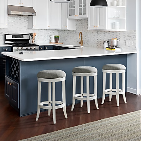 Dove gray channel back leilani hotsell counter stool set of 2