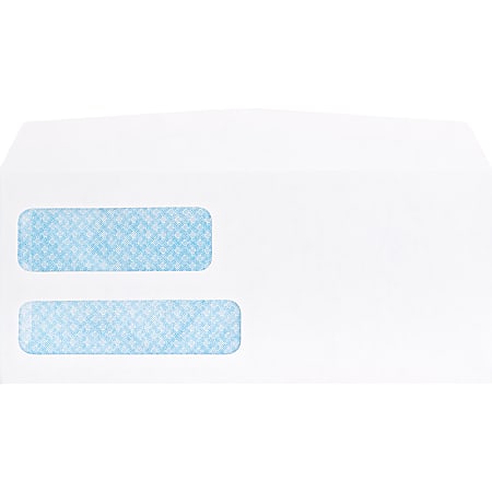 Business Source No. 9 Double Window Invoice Envelopes - Double Window - #9 - 8 7/8
