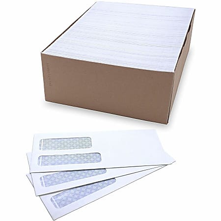 Business Source No. 9 Double Window Invoice Envelopes Double Window 9 8 ...