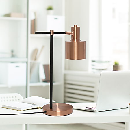 Rose gold and black lamp store