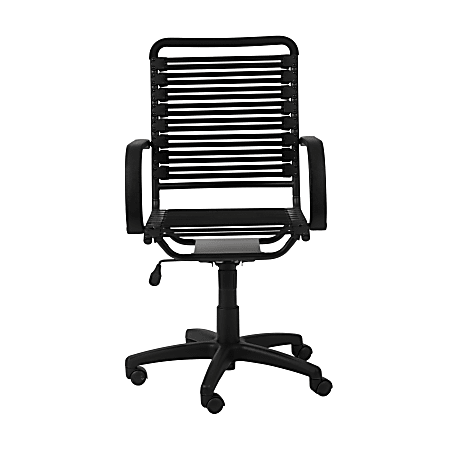 Eurostyle Flat Bungie High-Back Commercial Office Chair, Black