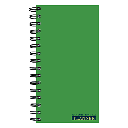 2025 TF Publishing Small Weekly/Monthly Planner, 3-1/2” x 6-1/2”, Green Grass, January To December