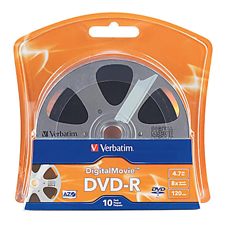 Verbatim Digital Movie DVD R Bulk Box 4.7GB120 Minutes Pack