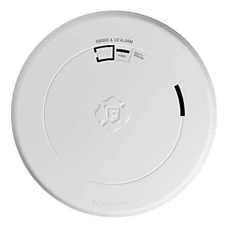 First Alert® Sealed 10-Year-Battery 2-In-1 Smoke And CO Alarm With Slim Profile, 6-3/4”L x 8-1/2”W x 1-1/2”H, White
