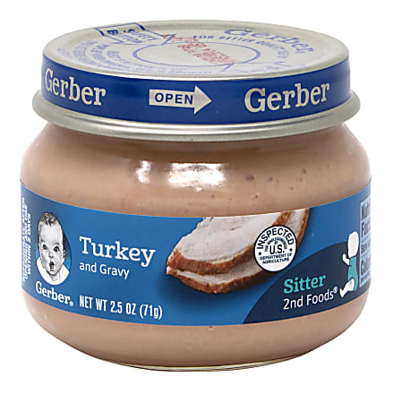Gerber 2nd foods 2025 turkey and gravy