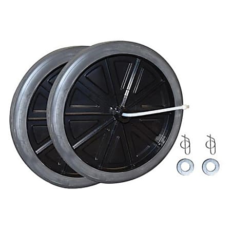 Rubbermaid® 12" Diameter Wheel Kit, Black