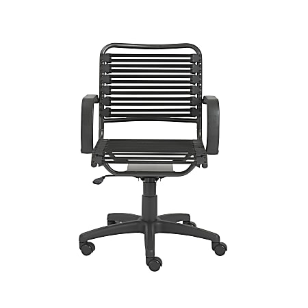 Eurostyle Flat Bungie Mid-Back Commercial Office Chair, Black