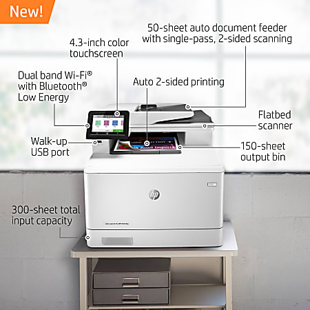 HP LaserJet Pro MFP M479fdw Wireless Laser All In One Color Printer -  Office Depot