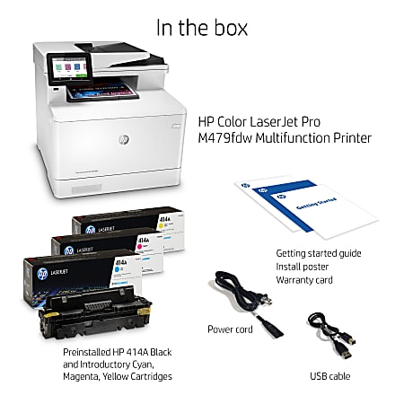 HP LaserJet Pro MFP M479fdw Wireless Laser All In One Color Printer -  Office Depot