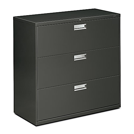HON® 600 42"W x 19-1/4"D Lateral 3-Drawer File