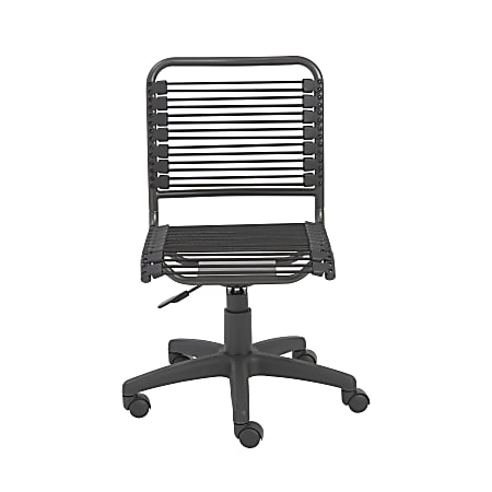 Eurostyle Round Bungie Low-Back Commercial Office Chair, Black/Graphite