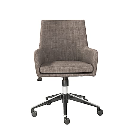 Eurostyle Calais-O Fabric Mid-Back Home Office Chair, Dark Gray