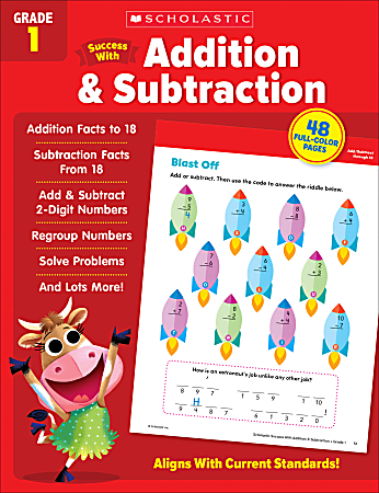 Scholastic Success With Addition & Subtraction, Grade 1