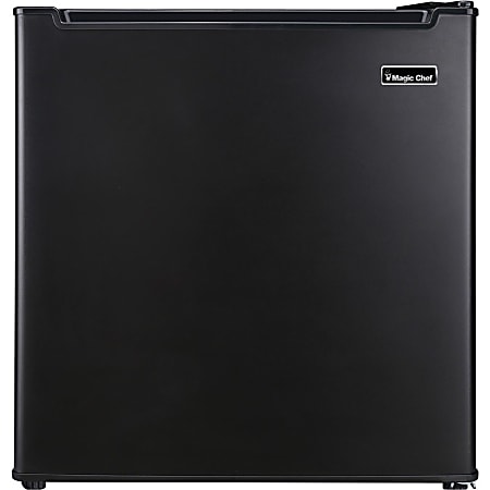 Magic Chef 1.7 cu. ft. Mini Refrigerator - 1.70 ft³ - Manual Defrost - Reversible - 208 kWh per Year - Black, White