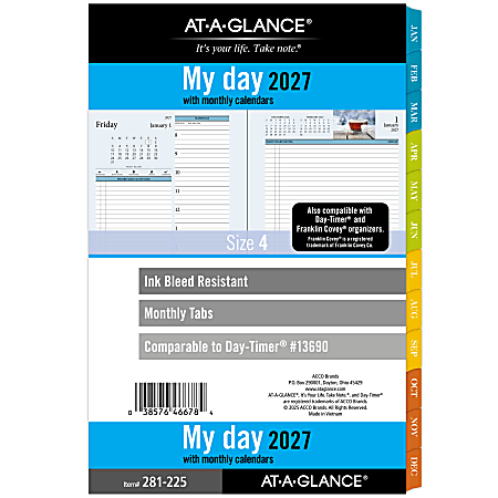 AT A GLANCE 2027 Zenscapes Daily Monthly Planner Two Page Per Day ...