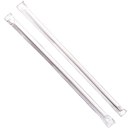 Dixie Jumbo Straws, 7 3/4", Plastic, Translucent, 500/Box