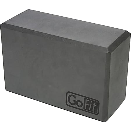 GoFit Yoga Block - Gray, Black