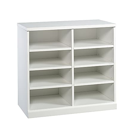 Sauder® Craft Pro Series Open Storage Cabinet, 8 Shelves, White