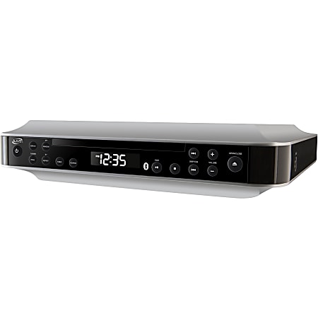 iLive IKBC384S CD-RW/CD-DA Bluetooth® Under-Cabinet Music System, Silver