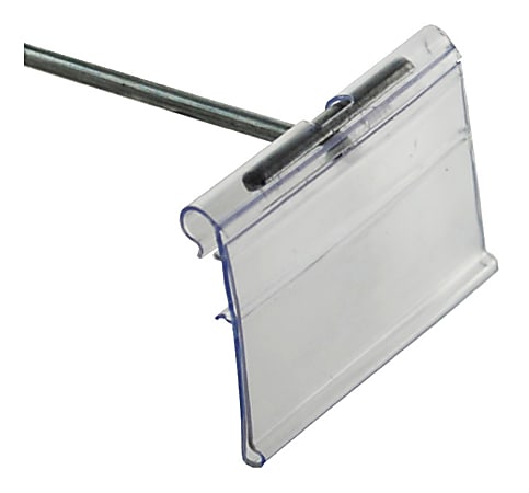 Azar Displays Flip Scan Paper Label Holders, 1-1/2" x 2", Clear, Pack Of 50 Label Holders