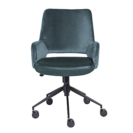 Eurostyle Desi Tilt Fabric Mid-Back Commercial Office Chair, Blue
