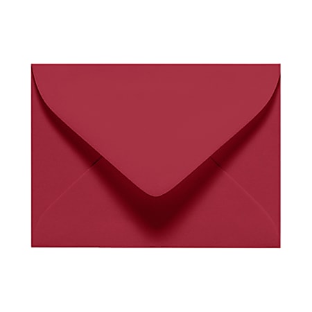 LUX Mini Envelopes, #17, Gummed Seal, Garnet Red,