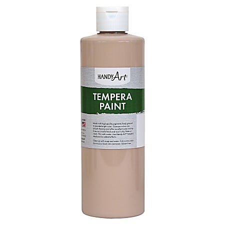 Handy Art 16 oz. Premium Tempera Paint - 16 fl oz - 1 Each - Peach