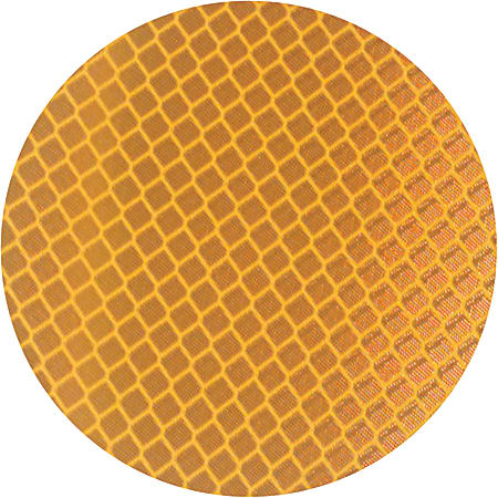 3M™ 989 Reflective Labels, 3" x 3", Amber, Case Of 50